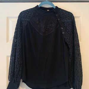 Free People Black Top